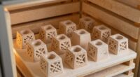 supports uniform kiln temperature