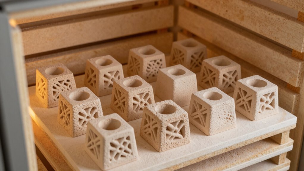 supports uniform kiln temperature