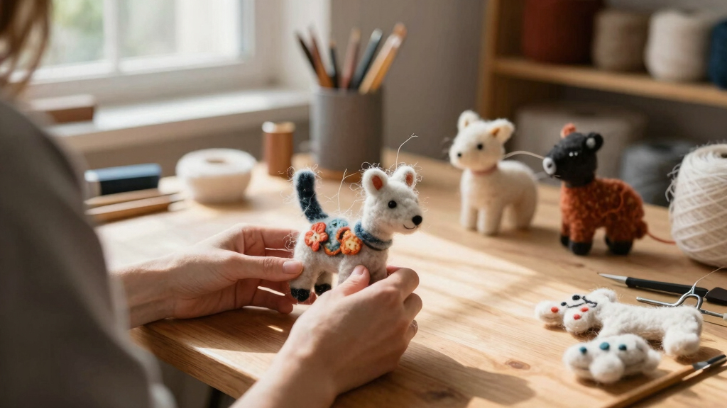 Animals and Ornament Emerge from Felted Wool in Holly Guertin’s Textiles