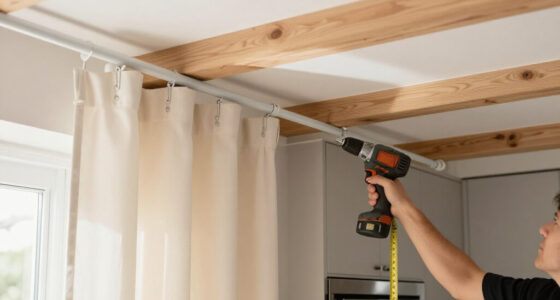 I Put A Curtain Rod On My Kitchen Ceiling, And Now I’m Doing It In Every Room