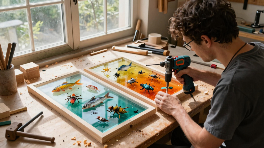 Veks Van Hillik Suspends Fish, Insects, and Other Objects in Surreal Murals