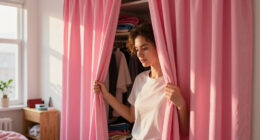I Ditched My Closet Doors For $60 Pleated Curtains (See Why!)