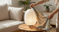She Draped A Scarf Over IKEA’s Paper Lantern, And It Looks Custom