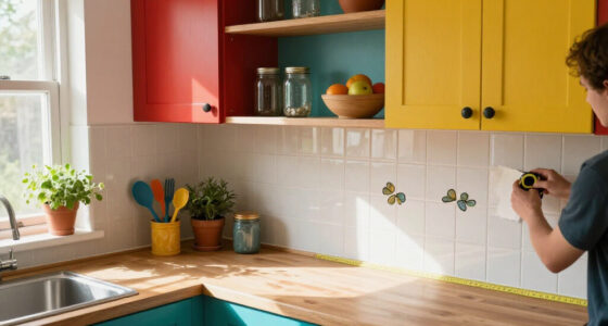 A $180 Kitchen Redo Has So Many Vibrant Colors And Renter-Friendly Hacks