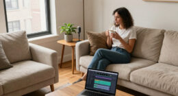 Podcaster Amanda Hirsch’s NYC Apartment Feels Like A Quiet, Hotel-Like Escape From The City