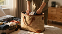 This Quince Expandable Tote Holds Everything My Suitcase Can’t On Flights