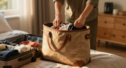 This Quince Expandable Tote Holds Everything My Suitcase Can’t On Flights