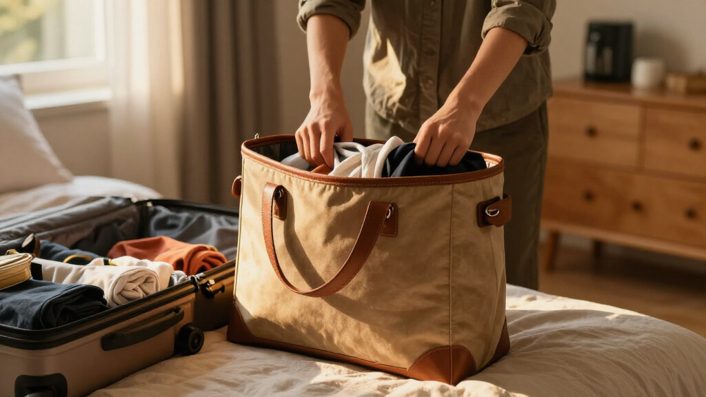 This Quince Expandable Tote Holds Everything My Suitcase Can’t On Flights