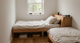 A Custom Daybed Turned This Awkward Tiny Room Into An Elegant Dual-purpose Guest Room And Home Office