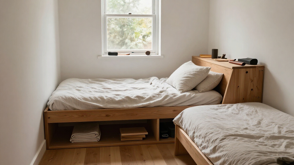 A Custom Daybed Turned This Awkward Tiny Room Into An Elegant Dual-purpose Guest Room And Home Office