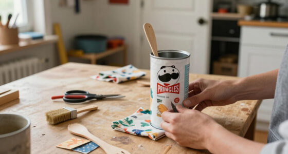 Dump Pricey Countertop Storage: Upcycle An Old Pringles Can With A Cute And Easy DIY