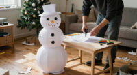 Forget A Second Christmas Tree, Habitat's Supersized Paper Snowman Is The Best Way To Make A Statement This Festive Season For Under £20