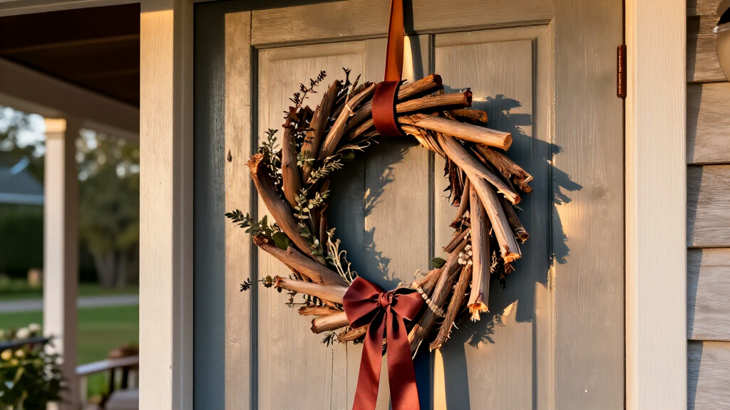Forget Pricey Wreaths: Decorate Your Door With A Cheaper DIY That Adds A Rustic Touch