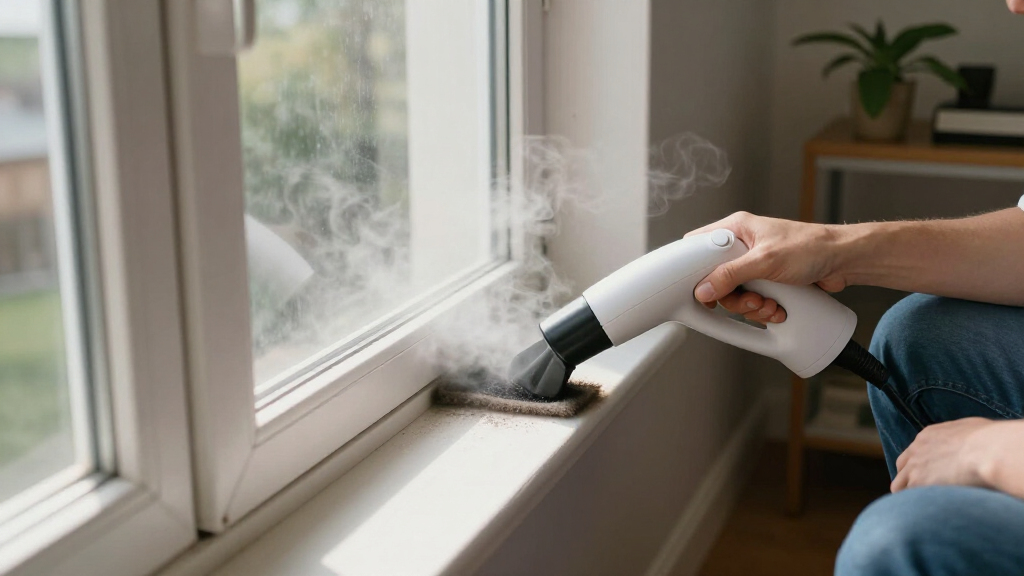 I Never Cleaned My Window Tracks — Then This Tiny Steam Cleaner Made It Easy