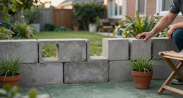 Not Fencing: How To Use Concrete Blocks To Add Privacy To A Yard Without Blocking A Breeze