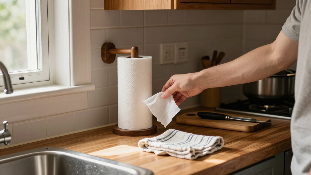 Skip The Basic Countertop Paper Towel Holder: The Modern, Space-Saving Alternative