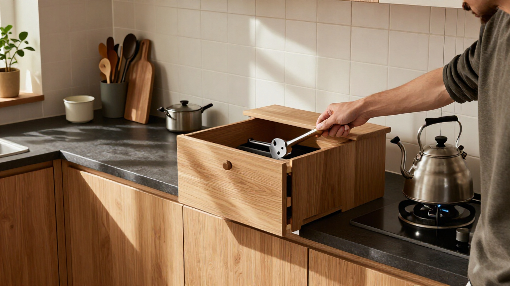 This Petite Japandi Kitchen Is A Masterclass In How To Balance Style And Function In A Tiny Space