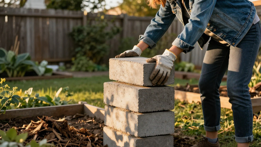 Use Concrete Blocks For A Durable Alternative To A Compost Bin