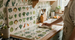 Vegetable Wallpaper And Animal-Clad Handmade Tiles Add Playful Charm To This Maryland Farmhouse