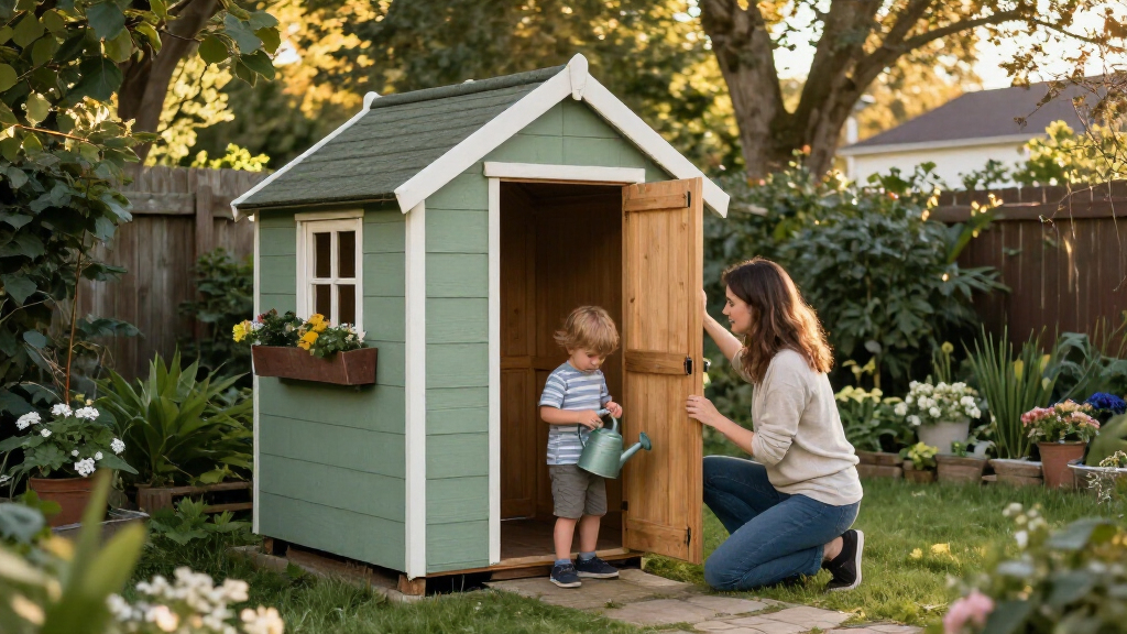Wayfair's "Grown-Up Dollhouse" Shed Looks More Like A Storybook Cottage Than A Storage Space